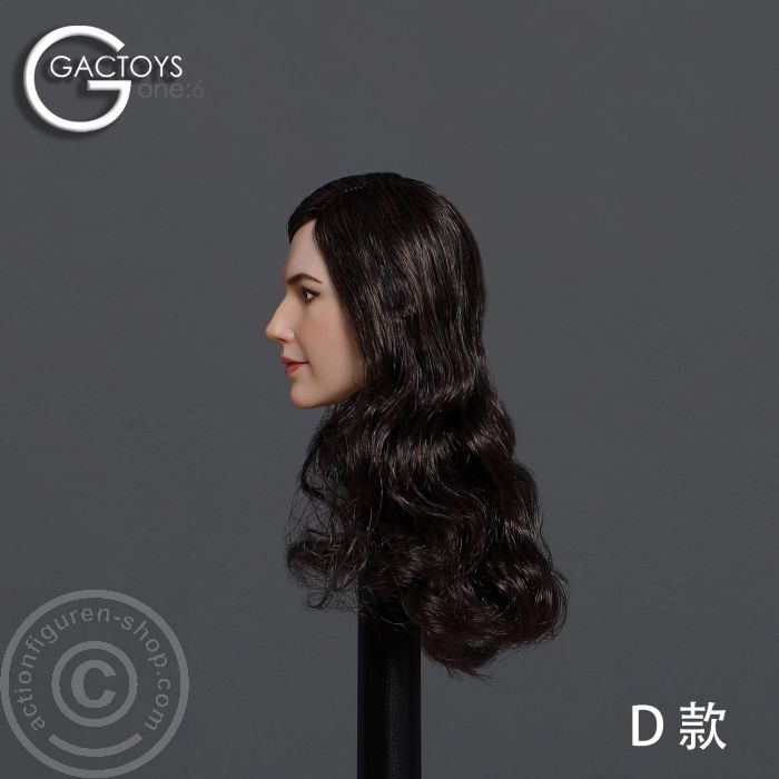 Female Head - Gal - long curly black Hair Female Head - Gal - long curly black Hair