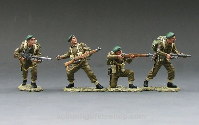 RETIRED KING & COUNTRY WS055 WWII 88mm Gun Crew Set A (RETIRED