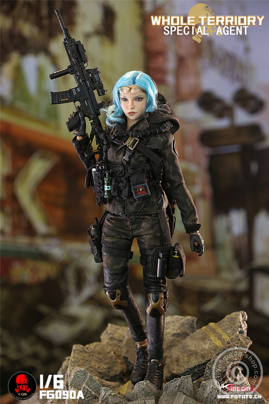 All Territory Secret Agent CQB Tactical Team Suit - Outfit & Accessoire Set - in 1/6 scale