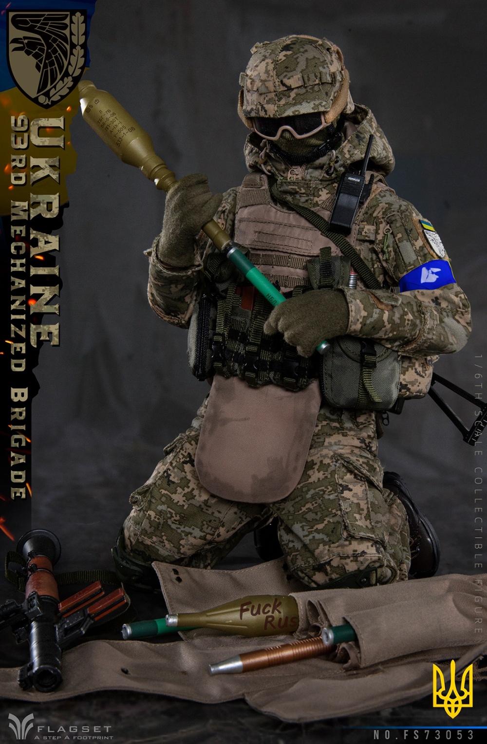Ukraine Army - 93rd Mechanized Brigade - Anti-Tank Gunner - in 1/6 scale Ukraine Army - 93rd Mechanized Brigade - Anti-Tank Gunner - in 1/6 scale