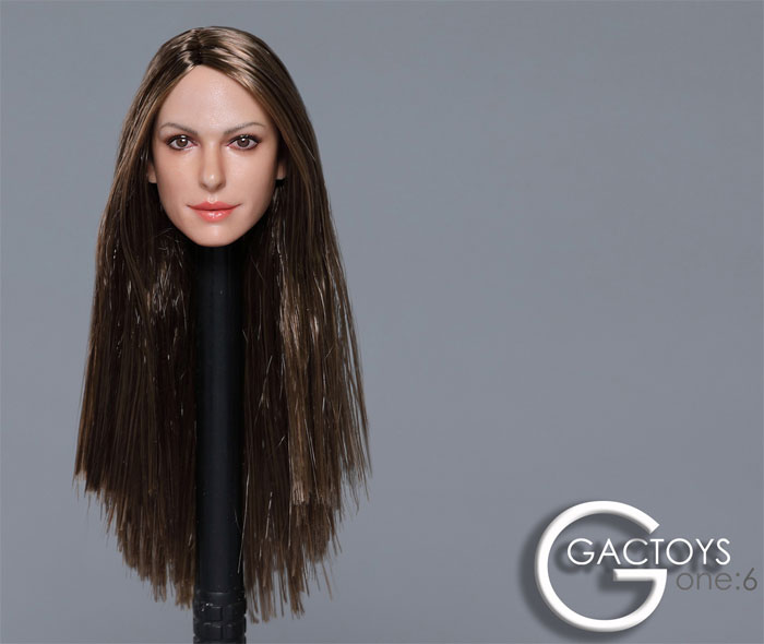 Female Head - long brown hair