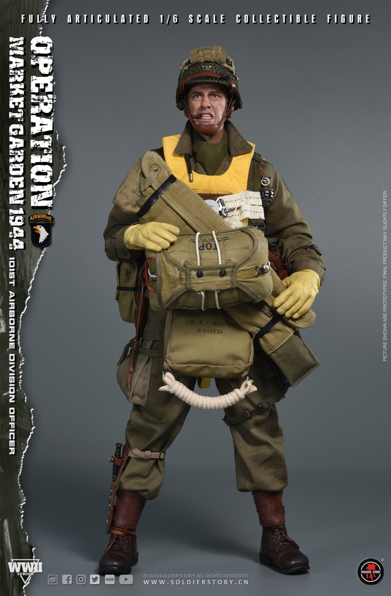 U.S. Army 101st Airborne Division Officer - WWII Operation Market Garden - in 1:6 scale