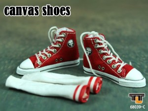 Canvas Schuhe - männlich - rot