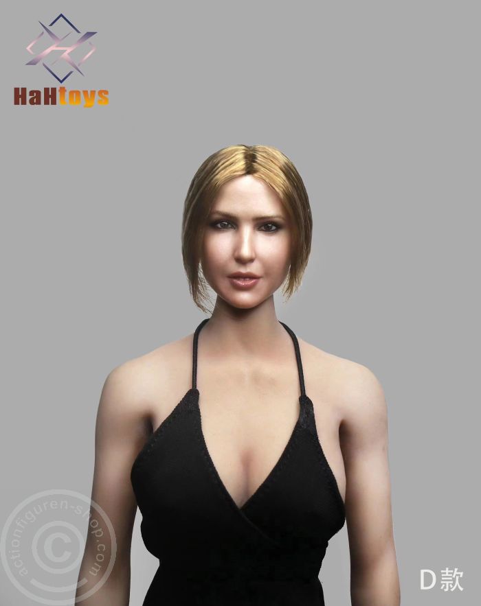 Female Head - short blond Hair