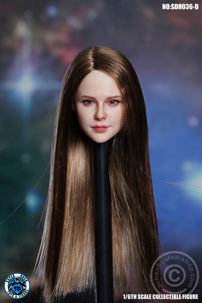 Female Head - Chloe - long brown Hair