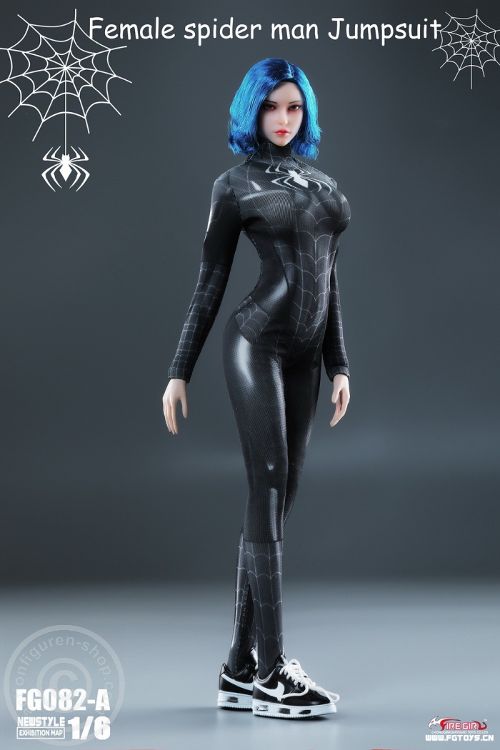 FGFB082A-02 Spider Women's Elastic Bodysuit (A)