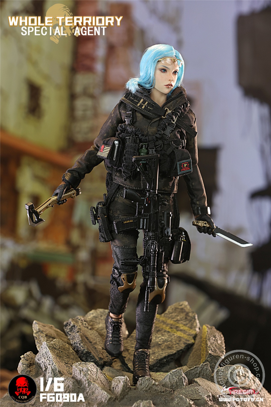 All Territory Secret Agent CQB Tactical Team Suit - Outfit & Accessoire Set - in 1/6 scale