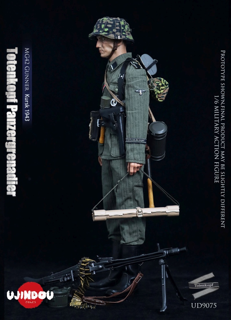 WWII Totenkopf Panzergrenadier - MG42 Gunner Kursk 1943 - in 1/6 scale