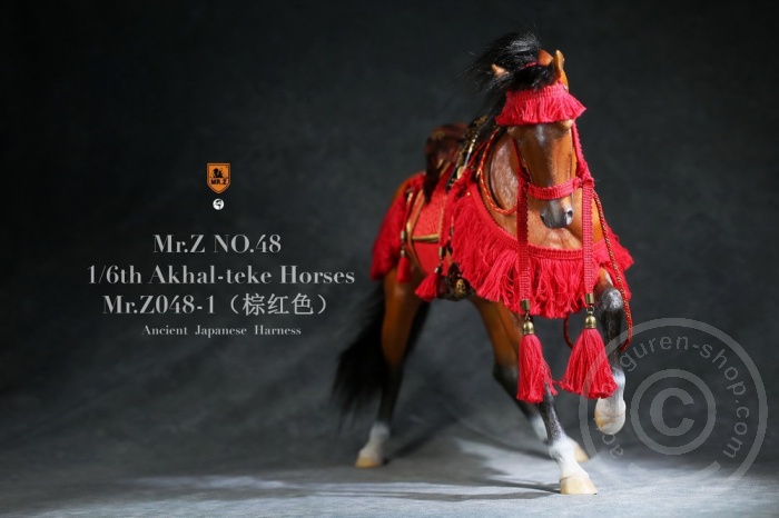 MRZ048H-10 Janpnese Horse Harness Red