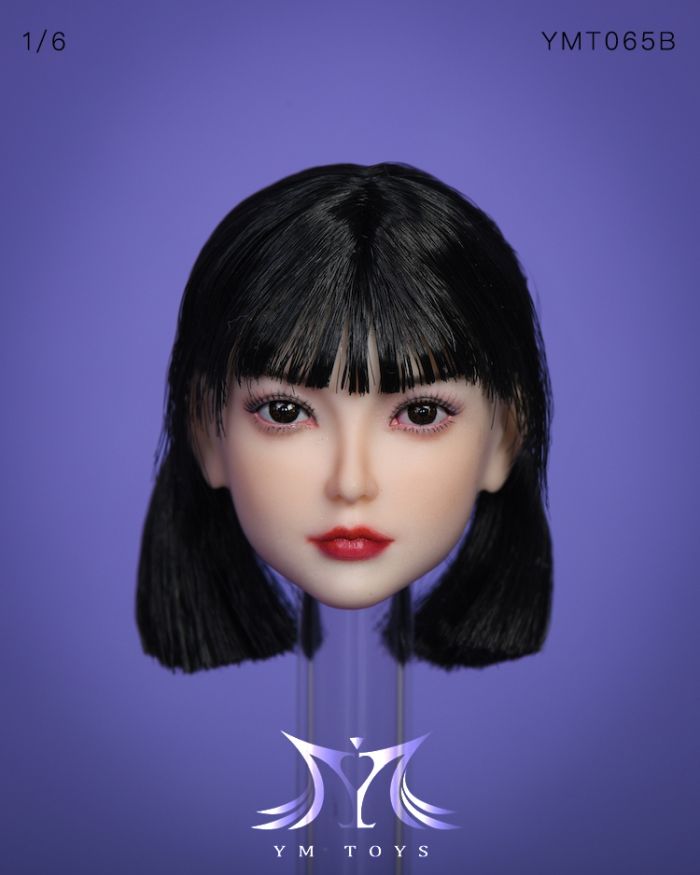 Head - short black Hair w/ 2 braids