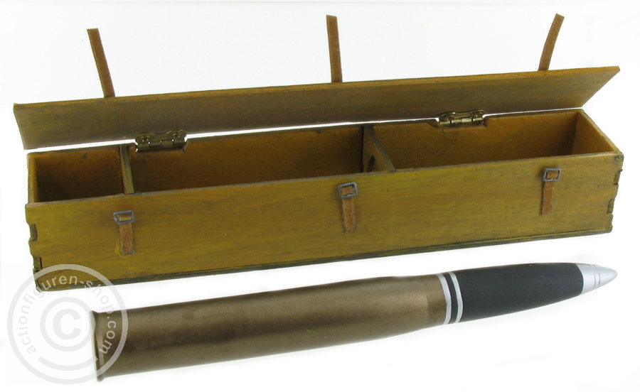 Munitionskiste 8.8 cm mit 1 Granate (Metall)