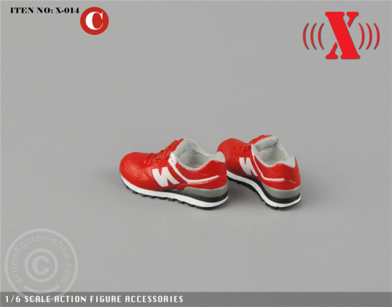 ZY-X014C-00 Sneaker - rot/weiß