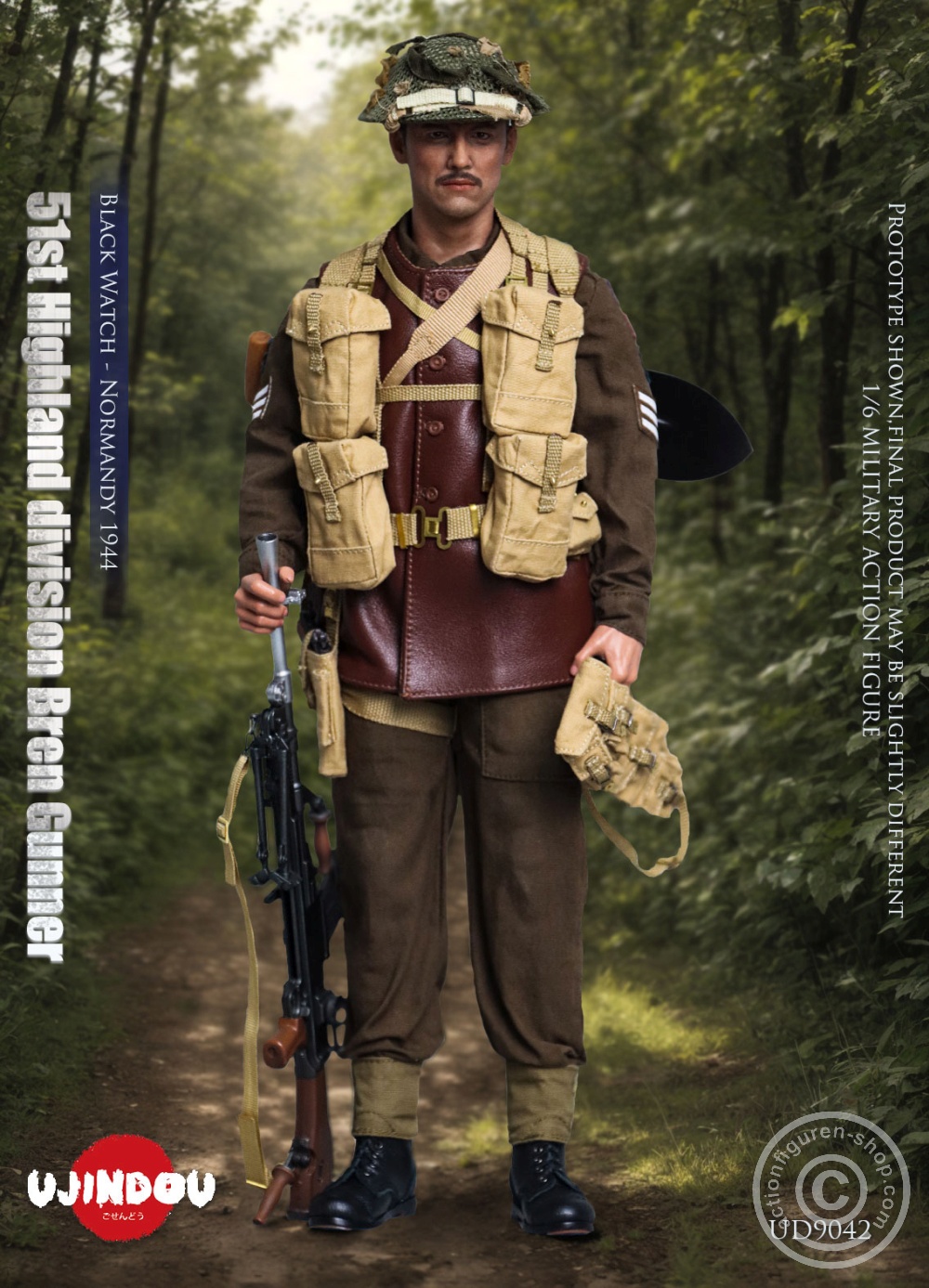 51st Highland Division Bren Gunner - Black Watch - Normandy 1944 - in 1/6 scale