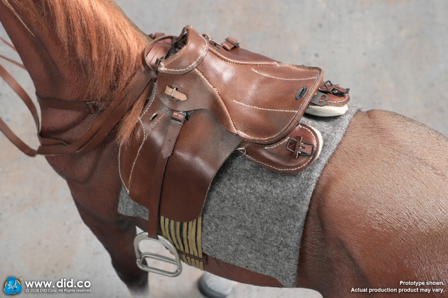 German WWII Brown War Horse (Standing) - in 1/6 scale