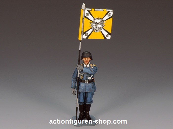 Standing at Attention w/ Flag