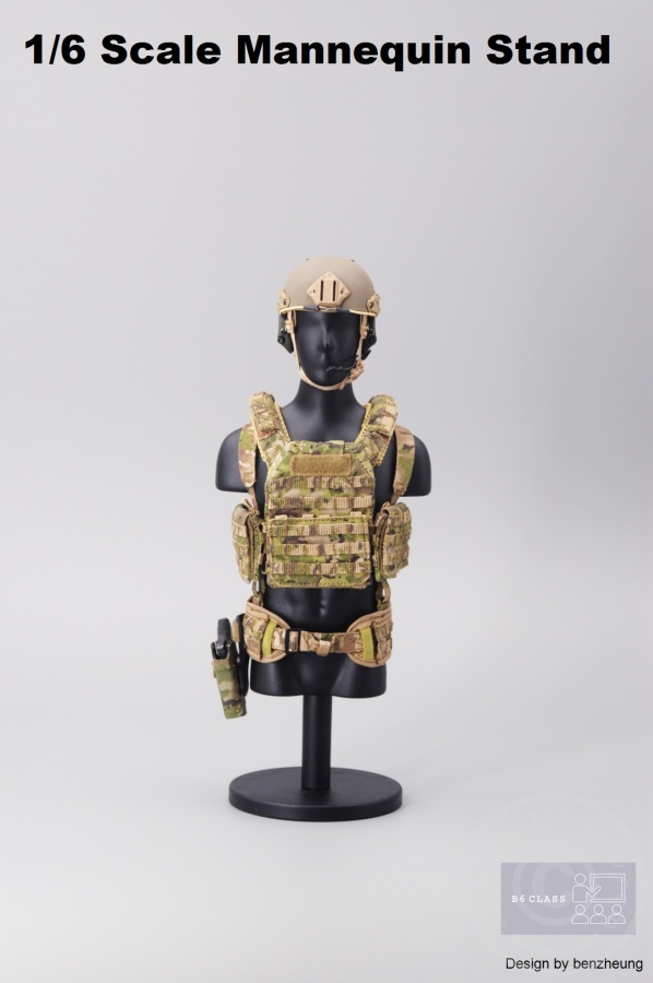 Bust02-14 Schneider- Kleider-Puppe - schwarz