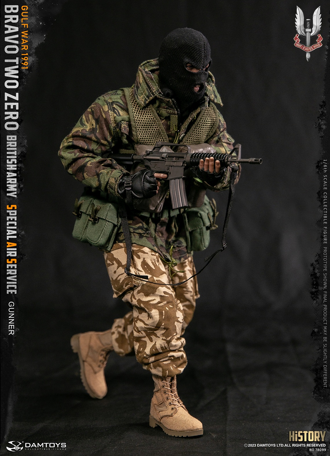 Bravo Two Zero - British Army Special Air Service (SAS) Gunner - Gulf War 1991 - in 1/6 scale Bravo Two Zero - British Army Special Air Service (SAS) Gunner - Gulf War 1991 - in 1/6 scale