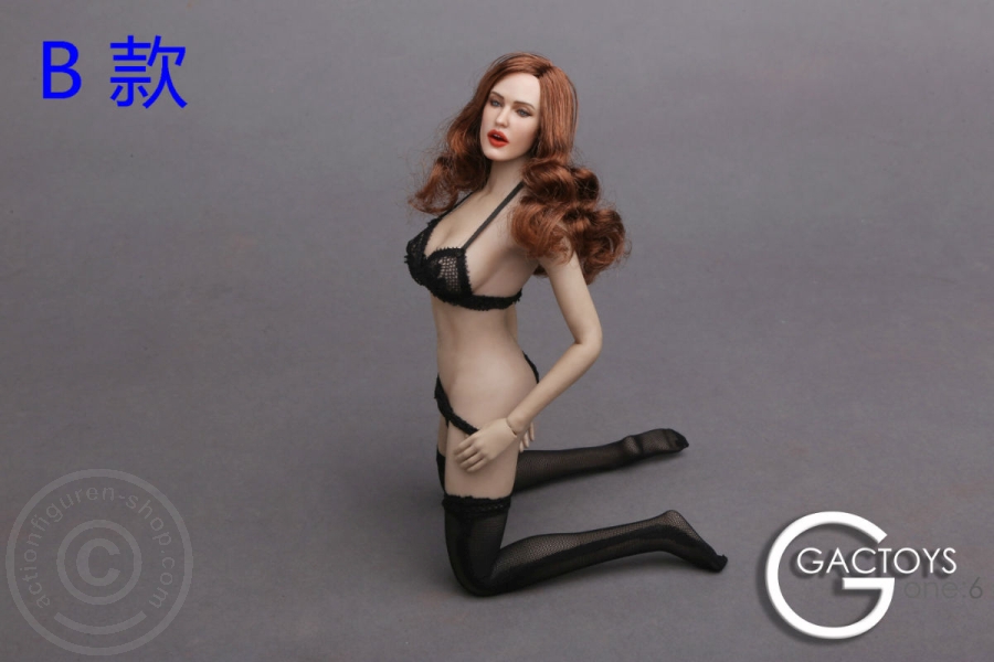 Female Head - brown long Hair