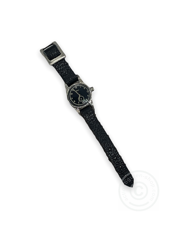 Armbanduhr / Wristwatch - metall/leather