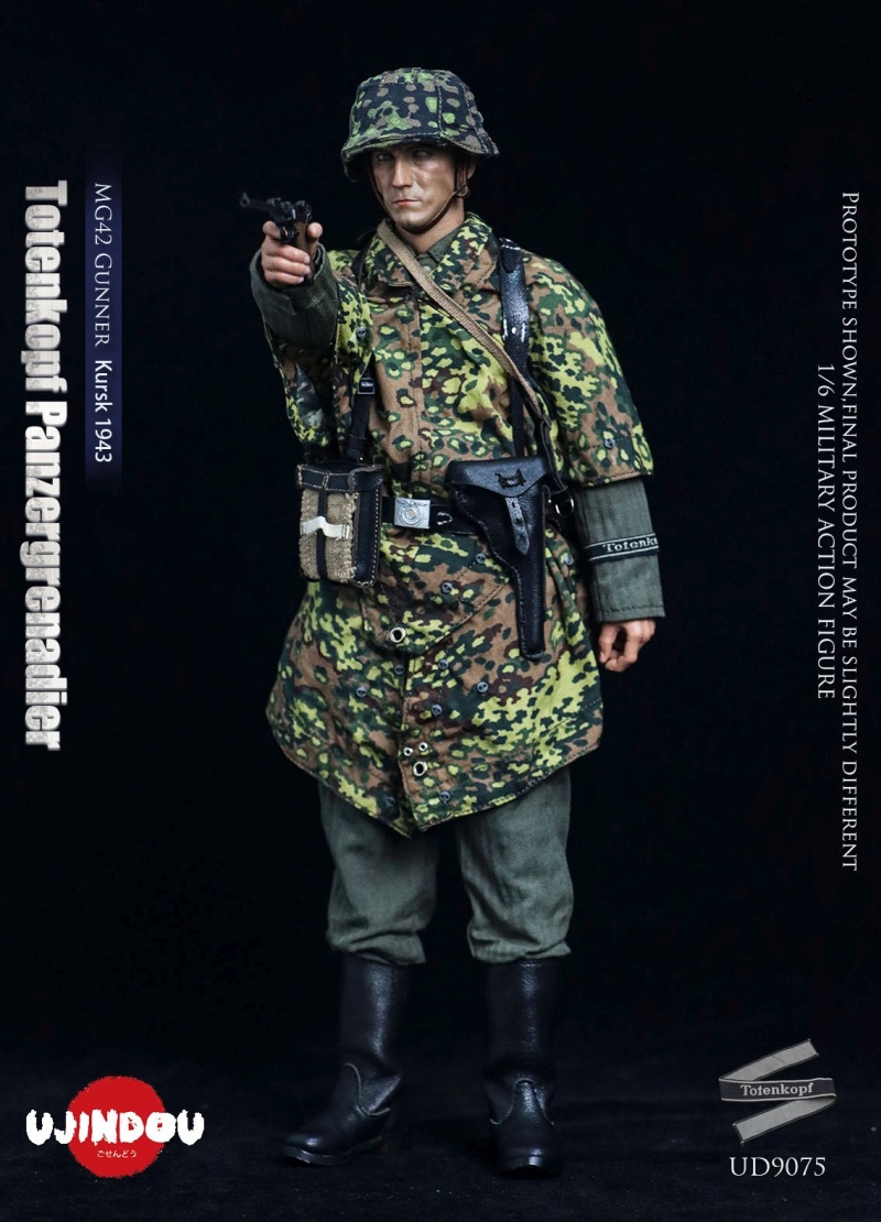 WWII Totenkopf Panzergrenadier - MG42 Gunner Kursk 1943 - in 1/6 scale