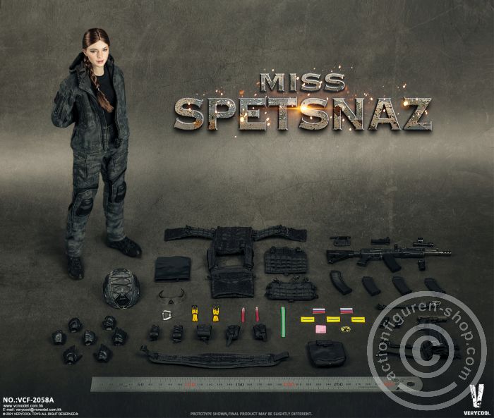 Miss Spetsnaz 2.0 in MCB Camouflage - black Vest