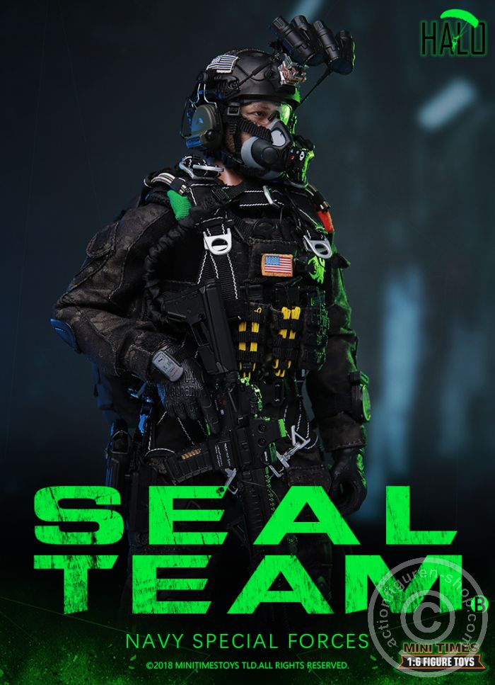 MT-M013-12 SEAL Team - HALO - w/Dog - Navy Special Forces