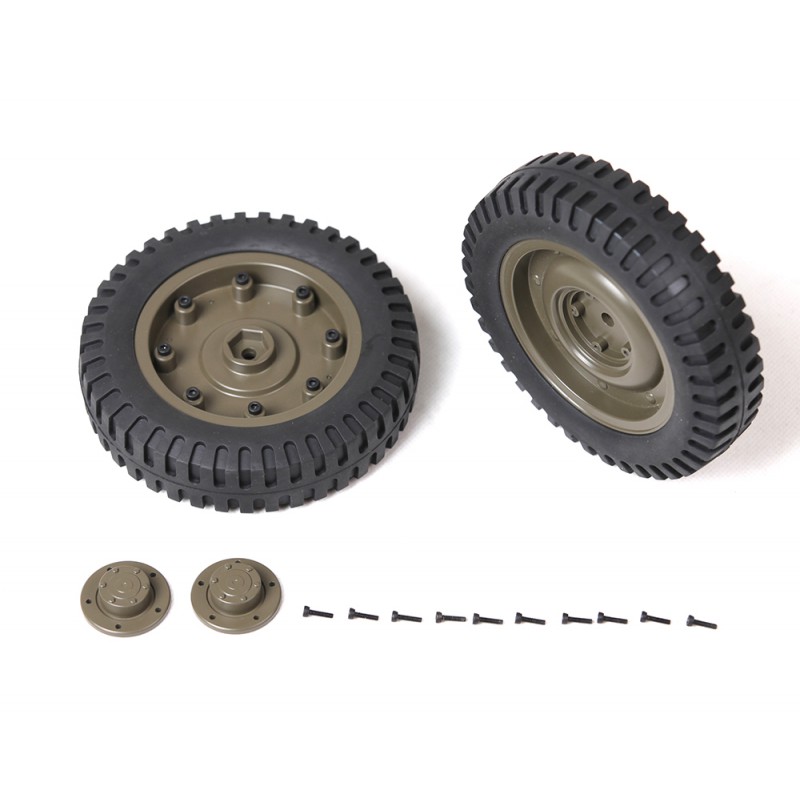 Wheel Set - (Rear) for Willys Jeep - 1/6 scale