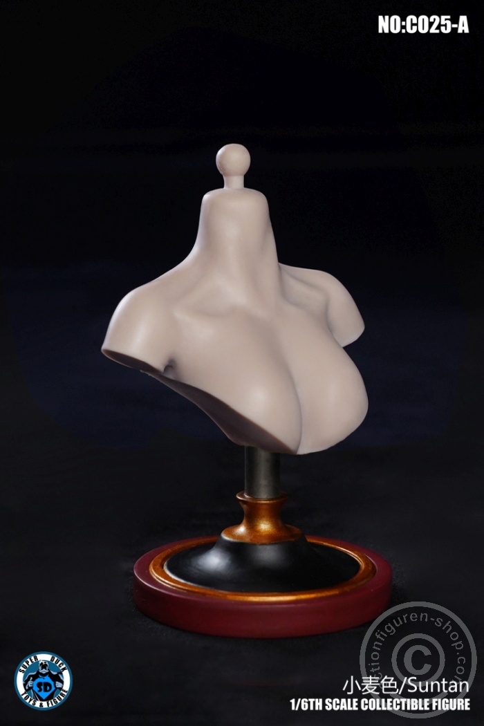 SDC025A-02 Female Bust Stand - Suntan