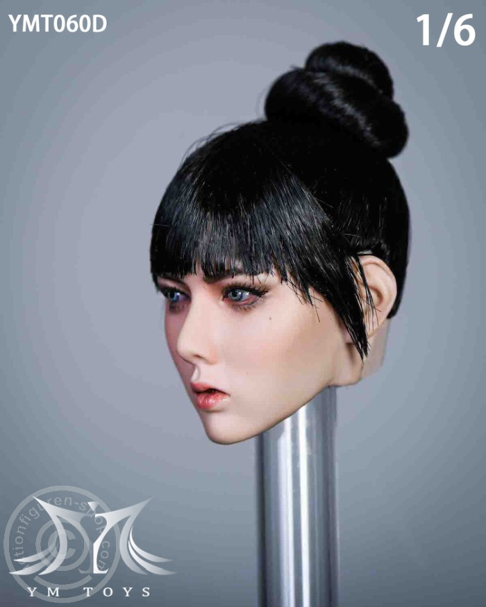 Head - black Hair - Hair Up Style