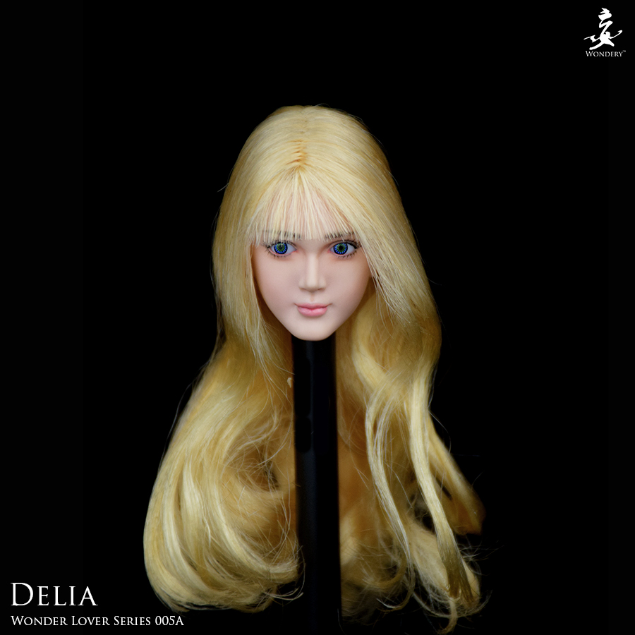 Delia - Female Head w/ movable Eyes