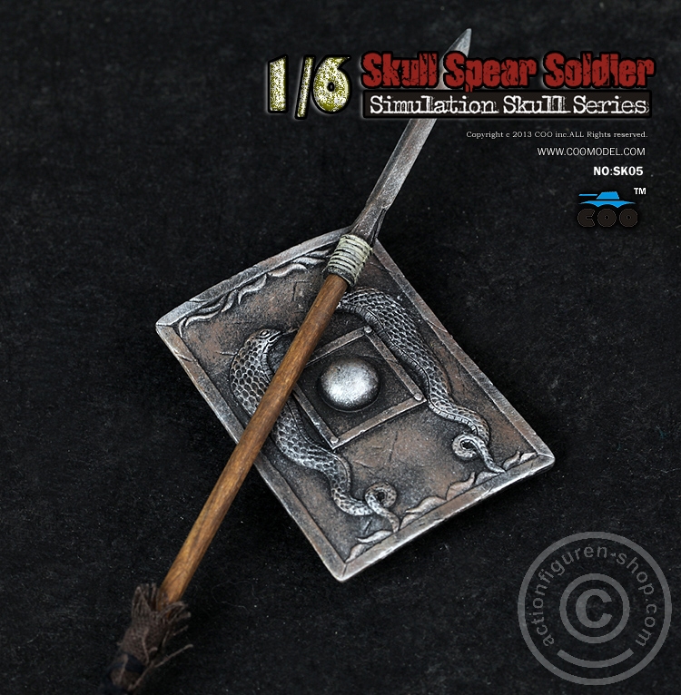 Skeleton Spear Soldier - Human Skeleton in 1:6
