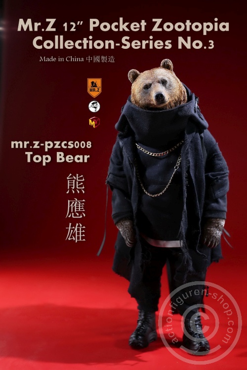 MRZpccs08-05 Top Bear - 12" Pocket Zootopia Collection-Series No.3