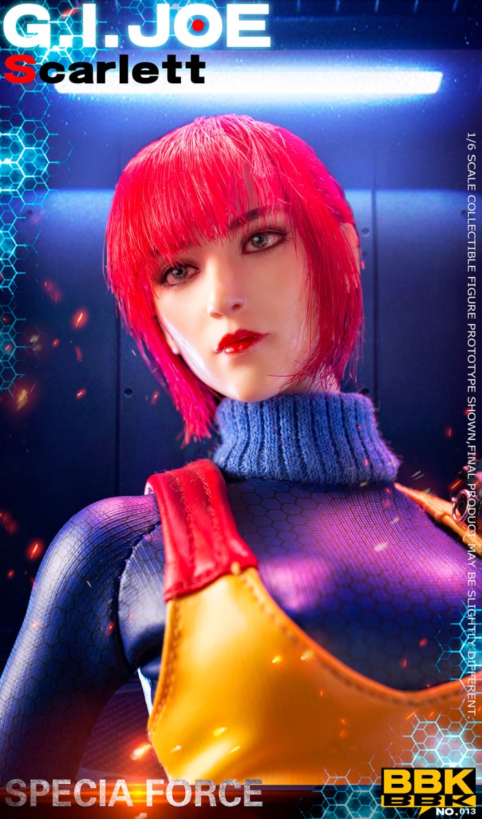 BBK013-13 Scarlett - GI-Joe Red Head Mannequin