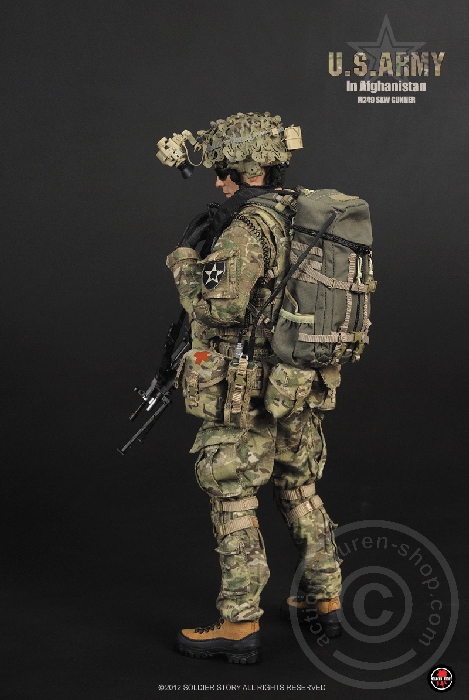 SSt068-06 U.S.Army in Afghanistan M249 SAW Gunner