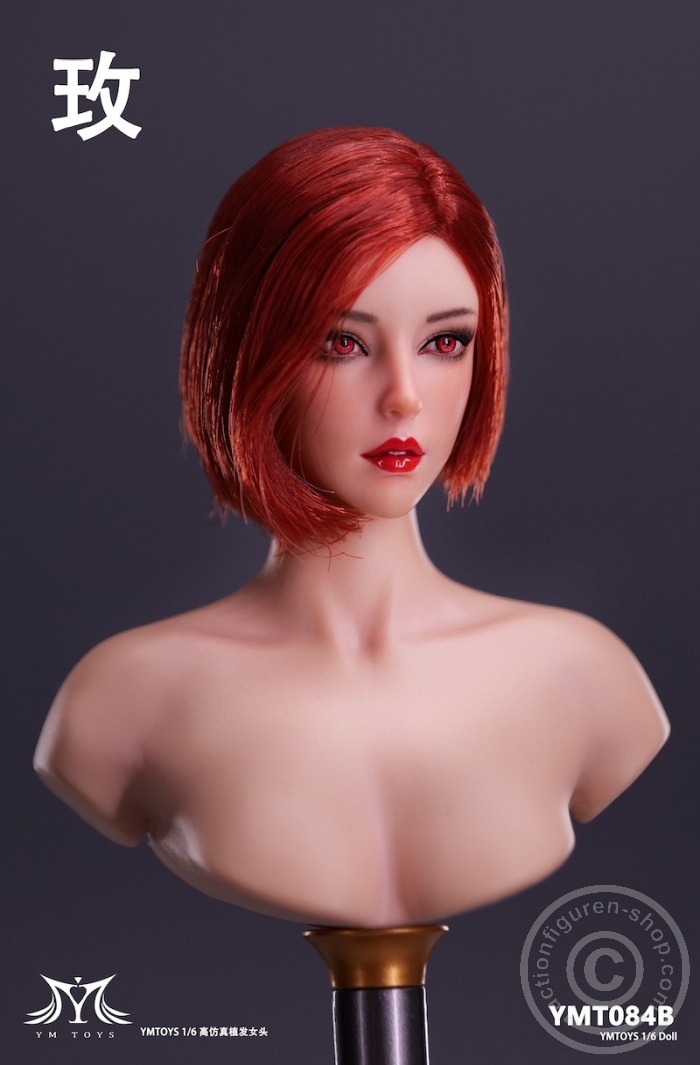 Female Head - Rose - short red Hair Female Head - Rose - short red Hair
