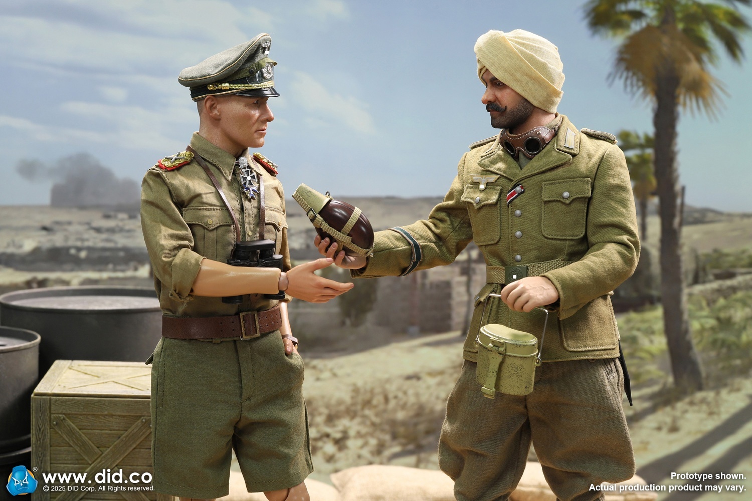 Ishaan & Panzer Commander - Stauffenberg - WWII German Africa Corps Supply Duty - in 1/6 scale Ishaan & Panzer Commander - Stauffenberg - WWII German Africa Corps Supply Duty - in 1/6 scale