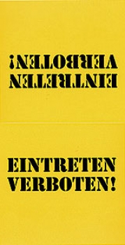 Hinweisschild: Eintritt Verboten