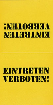 Hinweisschild: Eintritt Verboten