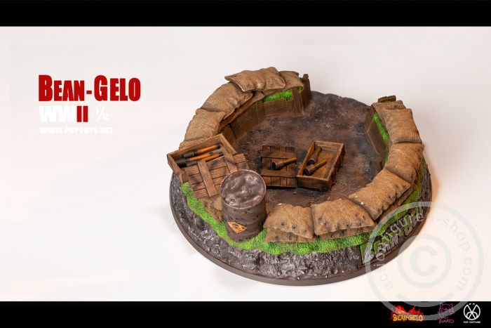 PT-SPS003-07 Six-Man Battlefield Platform Scene - Scene Props Series