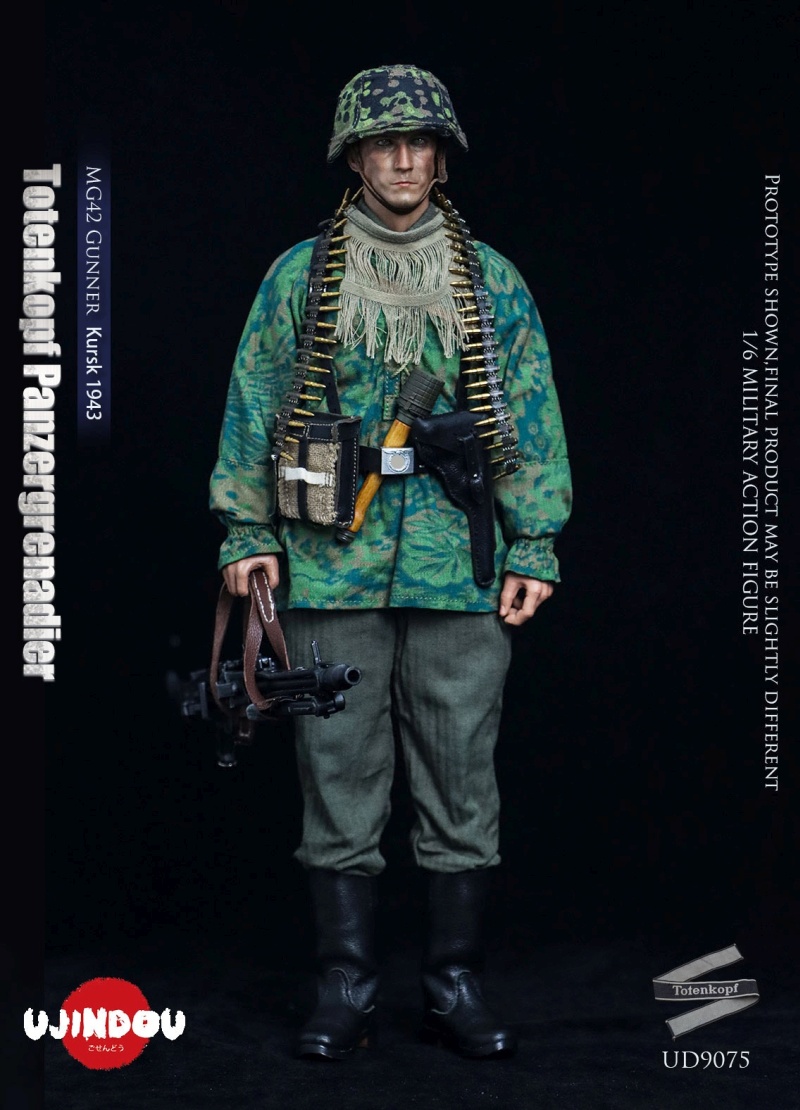 WWII Totenkopf Panzergrenadier - MG42 Gunner Kursk 1943 - in 1/6 scale