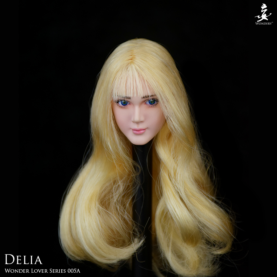 Delia - Female Head w/ movable Eyes