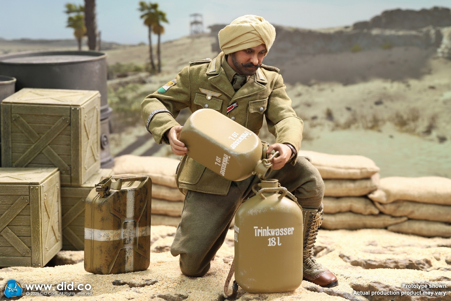 Ishaan & Panzer Commander - Stauffenberg - WWII German Africa Corps Supply Duty - in 1/6 scale Ishaan & Panzer Commander - Stauffenberg - WWII German Africa Corps Supply Duty - in 1/6 scale