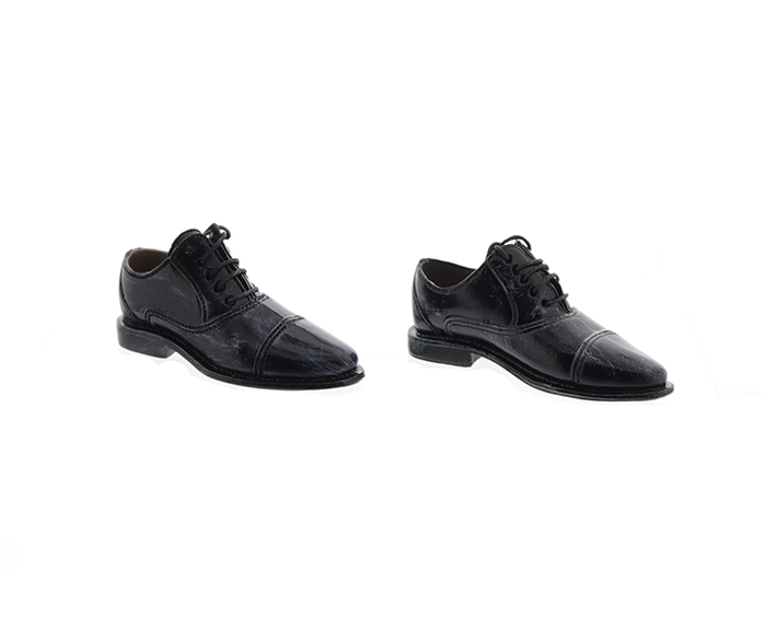 Leather Shoes - black w/ weathering