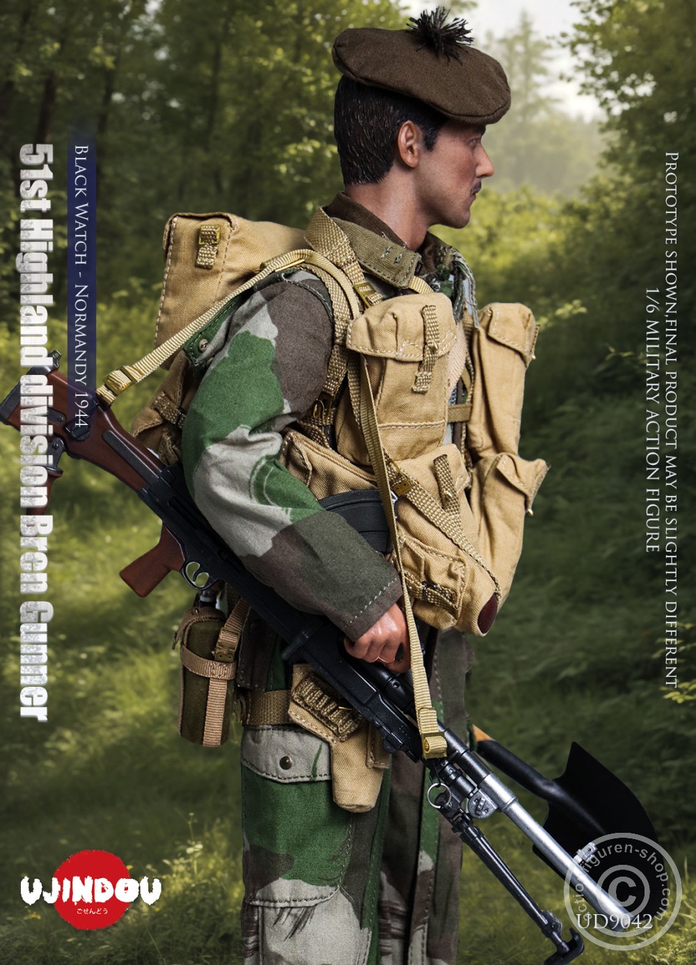 51st Highland Division Bren Gunner - Black Watch - Normandy 1944 - in 1/6 scale 51st Highland Division Bren Gunner - Black Watch - Normandy 1944 - in 1/6 scale