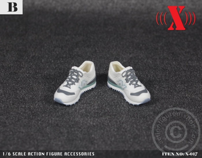 ZYX017B-01 Female Sneaker - white/grey