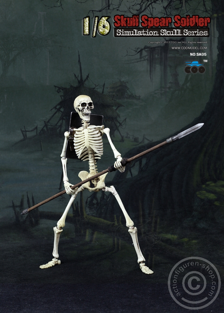 Skeleton Spear Soldier - Human Skeleton in 1:6