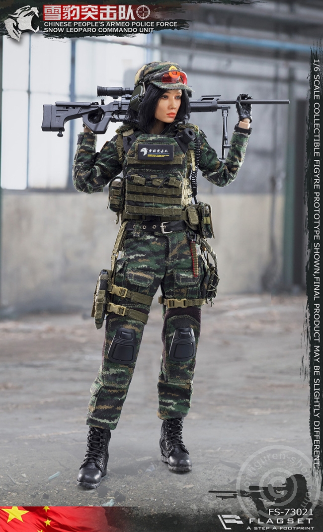 FS73021-01 PLA - Snow Leopard Commando Unit - Female Sniper