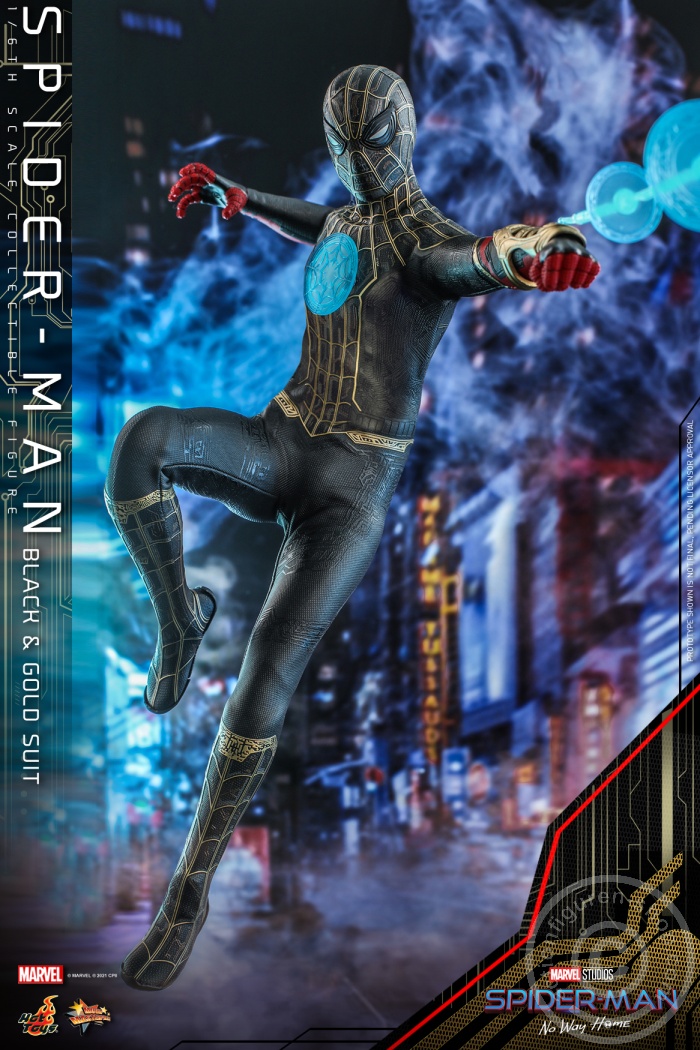 608451-02jaU9OCtZP1ZbT Spider-Man: No Way Home - Spiderman (Black & Gold Suit) - MMS604