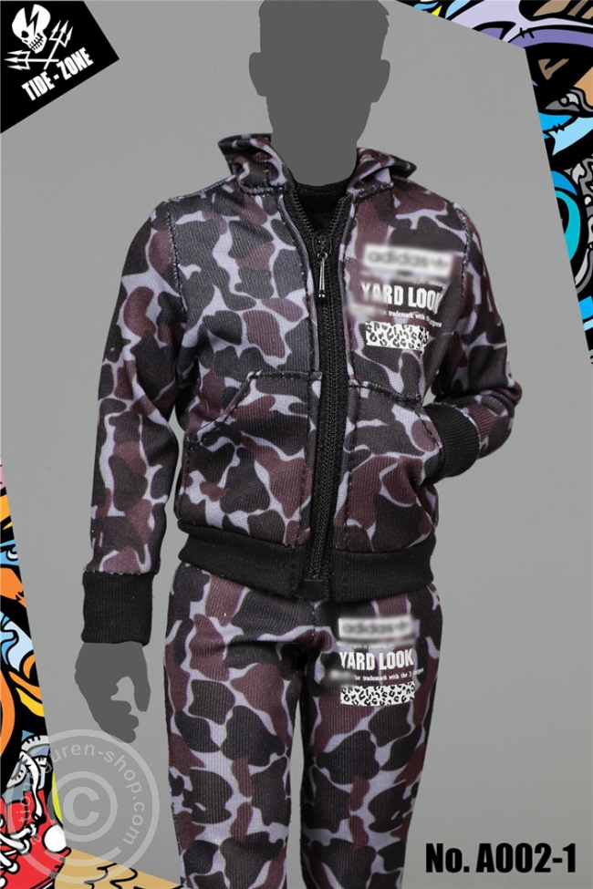 TiZ-A002-1-04 Sports Camouflage Outfit - dunkles camo