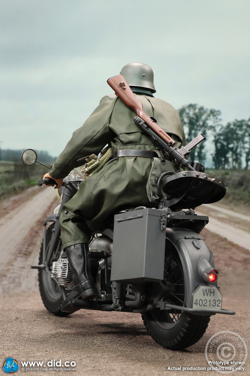 German Zündapp KS 750 Motorcycle with sidecar (Grey) - in 1/6 scale